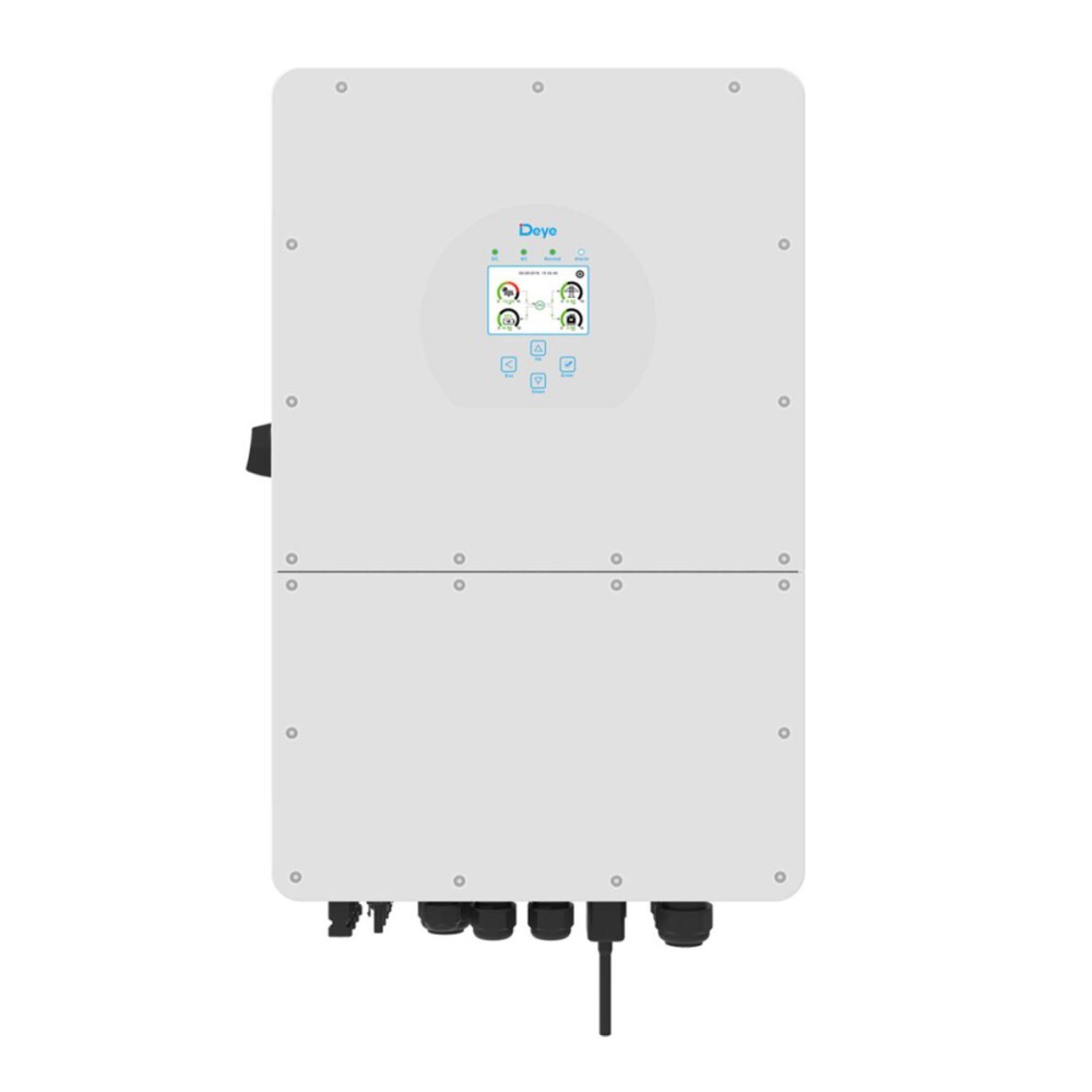 Комплект резервного питания инвертор Deye SUN-12K-SG01HP3-EU-AM2, 12 кВт, 3 фазы + 4 аккумулятора Deye SE-G5.1 Pro-B (5,12 кВт*ч)