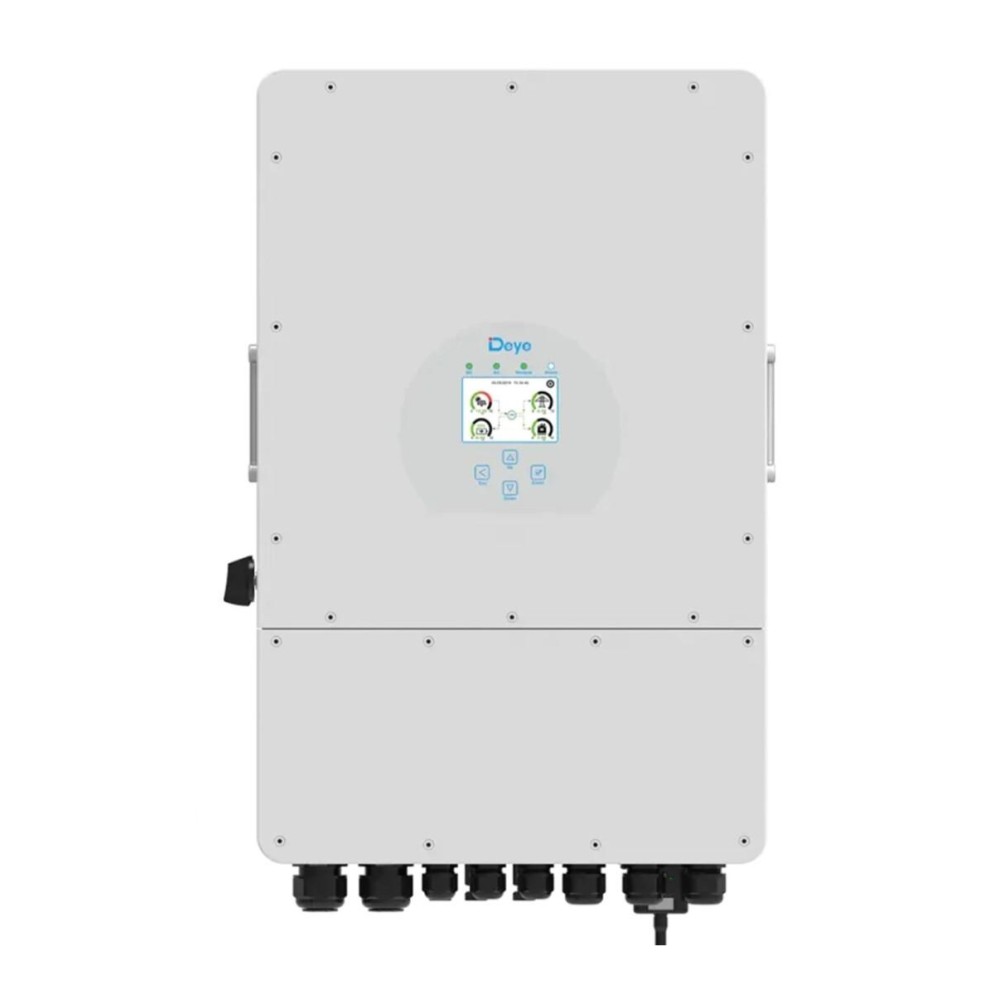 Комплект резервного живлення інвертор Deye SUN-12K-SG02LP1-EU-AM3, 12 кВт, 1 фаза + 4 акумулятори Deye SE-G5.1 Pro-B (5,12 кВт*г)